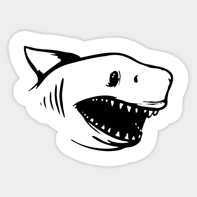 Ask Me About my Shark Sticker by LandriArt